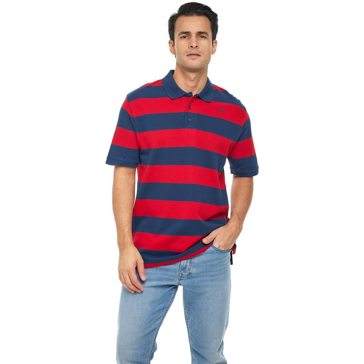 Men's Striped Polo Shirt