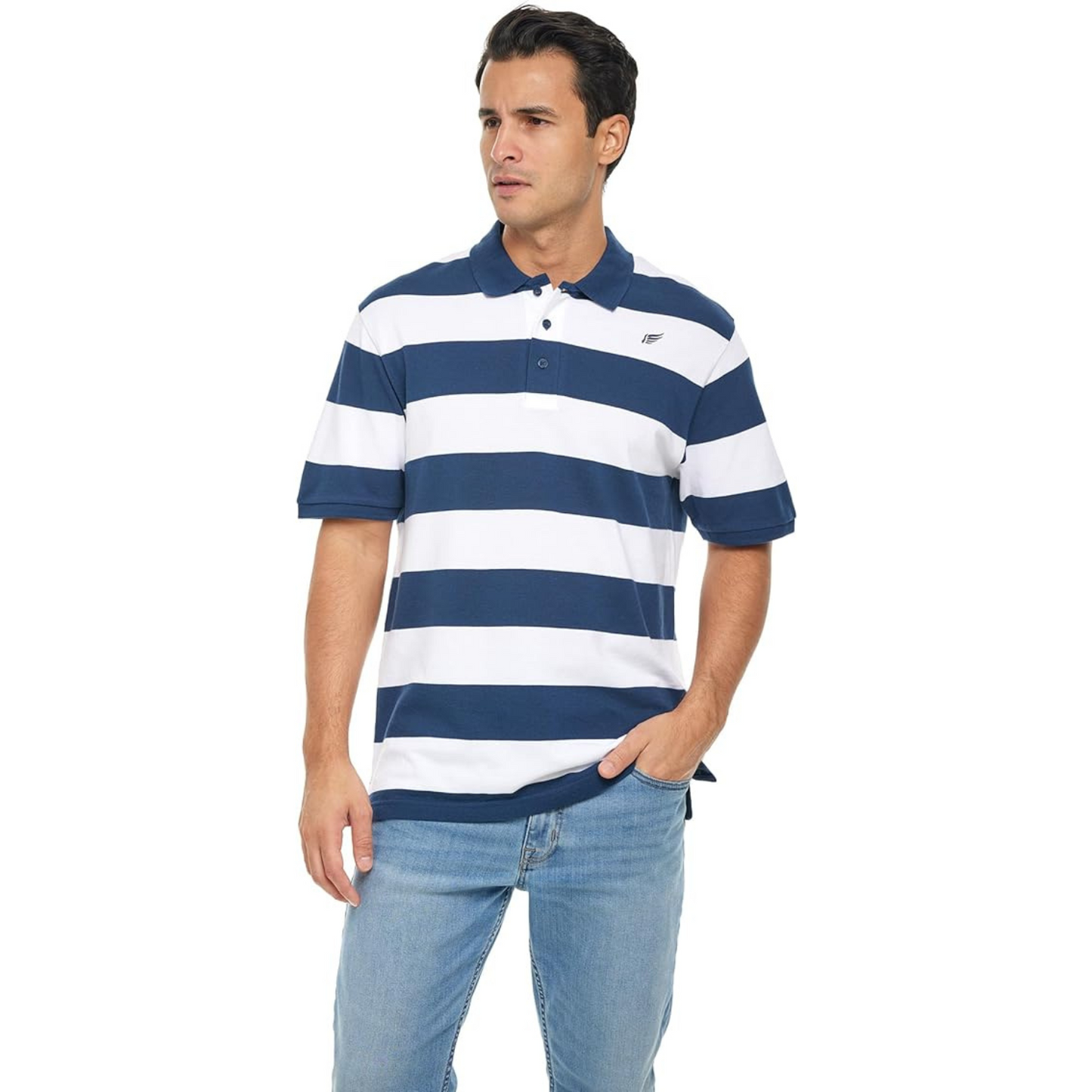 Men's Striped Polo Shirt